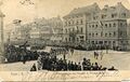 Parade des 6. Feldartillerie-Regiments in der Königstraße anlässlich des 89. Geburtstags Prinzregent Luitpolds, gel. 1910