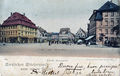 Der Königsplatz, um die Jahrhunderwende. Rechts am Bildrand die Gaststätte <!--LINK'" 0:49-->. AK gelaufen 1900 nach Neapel (Italien)