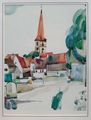 Karl-Heinz Wich: "Poppenreuth", Kunstdruck (im Original Aquarell). Signiert mit <i>CharlWich 78</i>