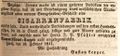 Werbeannonce des Bronzefarben- und Cigarrenfabrikanten <!--LINK'" 0:2-->, Februar 1841