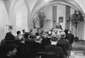 Dr. <!--LINK'" 0:14--> bei einem Vortrag in Thorn, ca. 1942.