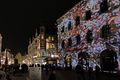 Das ehem. Wohnhaus der Spiegelfabrikanten-Familie Büchenbacher in der Schwabacher Straße bei der Veranstaltung Fürther Glanzlichter anlässlich der Feierlichkeiten "200 Jahre eigenständig" der Stadt Fürth, 2018 - Installation von der Künstlerin Brigitte Hadlich