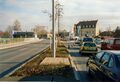 Eröffnung der Nordspange (Kapellenstraße) mit der Blockrandbebauung als künstliche Stadtmauer, Dez. 1999,