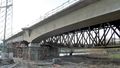 2013: Regnitztalbrücke Stadeln mit neuen Brückenanbau für die <!--LINK'" 0:87--> auf der südlichen Seite