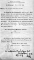 Telegramm des revolutionären Zentralrates Bayerns (i.A.: Ernst Niekisch) an das Bezirksamt <!--LINK'" 0:5-->. Handschriftlicher Vermerk von OB Dr. <!--LINK'" 0:6--> unten rechts: "Die vorstehenden Anordnungen sind durchzuführen. [unleserlich]. Fürth 7.4.19. Dr. Wild"