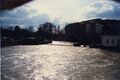 Hochwasser an der <!--LINK'" 0:276--> - im Hintergrund die Senioreneinrichtung <!--LINK'" 0:277--> im Februar 1997