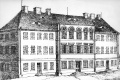 Das Schulhaus für Knaben am <!--LINK'" 0:13-->, Lithographie von <a class="mw-selflink selflink">1835</a>