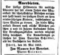 Pflegestation für schulpflichtige Mädchen und Waisen, <!--LINK'" 0:12--> 3.6.1863