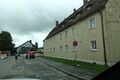 Straße An der Waldschänke mit in den 1950iger Jahren gebauten Wohnblock der ehem. <!--LINK'" 0:116-->, 2023