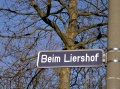 Straßenschild Beim Liershof