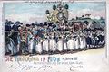 Erntedankumzug 1817, Postkarte nach colorierter Zeichnung von  <!--LINK'" 0:76-->