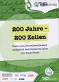 Titelseite: 200 Jahre - 200 Zeilen (Broschüre)