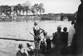 Bade-/Schwimmveranstaltung im Kanalhafen Fürth bei Poppenreuth (undatiert); Foto: Heinrich Lotter