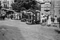 LKW-Unfall in der Dr.-Beeg-Straße, im Hintergrund li. Kaiserstr. 95 (1975 abgerissen) und re. Kaiserstr. 94 (Rektorhaus), ca. 1930