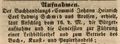 Aufnahme des Buchhändlers <!--LINK'" 0:23--> als Bürger, September 1845