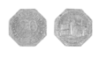 <a class="mw-selflink selflink">Ersatzmünze</a> der <!--LINK'" 0:18-->, 20 Pfennig, Aluminium, Motiv <!--LINK'" 0:19-->