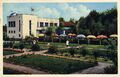 Gastgarten "Weigel" in Kronach - coloriert, gel. 1935