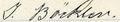 Originalunterschrift von <!--LINK'" 0:9--> vom Protokoll der konstituierenden Versammlung zur Gründung der AOK Fürth am 22.12.1902