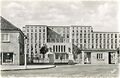 Klinikum Fürth, Einfahrt, links im Bild der Kiosk vom ehem. Betreiber Georg Reinmann, ca. 1950