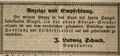 Zeitungsanzeige des Buchhändlers <!--LINK'" 0:24-->, Oktober 1845