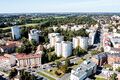 Der Prater an der Erlanger Straße mit einer Vielzahl von Hochhäusern, Sept. 2021