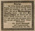 Zeitungsannonce des Daguerreotpyisten <!--LINK'" 0:3-->, November 1849