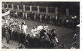 Faschingsumzug 1935 an der Jakobinenunterführung, Gruppe Nr.? Clowns,  rechts das Gelände des <!--LINK'" 0:8-->