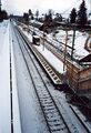 S-Bahn Bauarbeiten - die zwei neuen Gleise rechts sind noch nicht verlegt. Provisorischer Bahnsteig an der DB Strecke mit Zugang von der <!--LINK'" 0:8-->. Früherer Haltepunkt Unterfarrnbach, jetzt <!--LINK'" 0:9--> im November <!--LINK'" 0:10-->