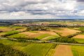 Blick über Burgfarrnbach vom Stadtwald aus gesehen, Aug. 2020