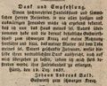 Werbeannonce der Gaststätte "<!--LINK'" 0:12-->", 1837