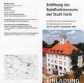 Flyer zur Wiedereröffnung des Rundfunkmuseums, Sept. 2001