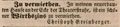Zeitungsanzeige des Bierbrauers <!--LINK'" 0:14-->, Oktober 1849