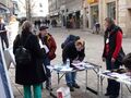 Infostand zum Weltwassertag in der Fußgängerzone, 2013