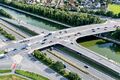 Blick über die Graf-Stauffenberg-Brücke am Main-Donau-Kanal, Aug. 2021