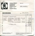 Rechnung der Firma <!--LINK'" 0:7--> von 1970