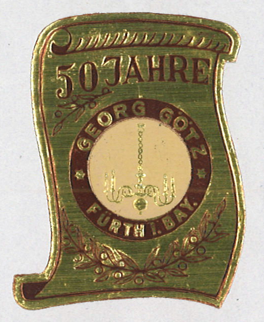 Jubiläumslogo „50 Jahre Georg Götz“, 1956
