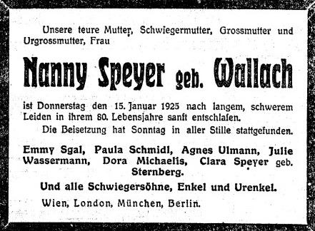 Datei:Nanny Speyer Todesanzeige 1925.jpg