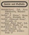 Hotels und Gasthöfe im Fürther Adressbuch von 1931: u. a. Bahnhof-Hotel, Zu den Drei Königen, ... <span class="smw-highlighter" data-type="8" data-state="inline" data-title="Hinweis" title="Hotels und Gasthöfe im Fürther Adressbuch von 1931: u. a. Bahnhof-Hotel, Zu den Drei Königen, Schwarzes Kreuz, Zum roten Ross und ParkhotelUrheber: Fürther Adressbuch 1931Lizenz: CC BY-SA 3.0"><span class="smwtticon note"></span><span class="smwttcontent">Hotels und Gasthöfe im Fürther Adressbuch von 1931: u. a. Bahnhof-Hotel, Zu den Drei Königen, Schwarzes Kreuz, Zum roten Ross und Parkhotel<br>Urheber: Fürther Adressbuch 1931<br><br>Lizenz: CC BY-SA 3.0</span></span>