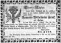 Traueranzeige für Nannette Wilhelmine Funck, Juni 1857 <span class="smw-highlighter" data-type="8" data-state="inline" data-title="Hinweis" title="Lizenz: NoC-NC 1.0"><span class="smwtticon note"></span><span class="smwttcontent">Lizenz: NoC-NC 1.0</span></span>