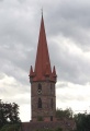 Der Turm der Burgfarrnbacher St. Johannis Kirche von Osten aus gesehen. <span class="smw-highlighter" data-type="8" data-state="inline" data-title="Hinweis" title="Lizenz: CC BY-SA 3.0"><span class="smwtticon note"></span><span class="smwttcontent">Lizenz: CC BY-SA 3.0</span></span>