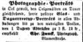 Zeitungsannonce von Christian Funck, März 1858 <span class="smw-highlighter" data-type="8" data-state="inline" data-title="Hinweis" title="Lizenz: NoC-NC 1.0"><span class="smwtticon note"></span><span class="smwttcontent">Lizenz: NoC-NC 1.0</span></span>
