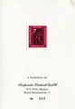 4. Sonderdruck der Briefmarken-Weichardt GmbH, Nr. 873, 1961 <span class="smw-highlighter" data-type="8" data-state="inline" data-title="Hinweis" title="Urheber: Briefmarken-Weichardt GmbHLizenz: copyright"><span class="smwtticon note"></span><span class="smwttcontent">Urheber: Briefmarken-Weichardt GmbH<br><br>Lizenz: copyright</span></span>