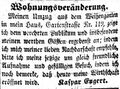 Zeitungsanzeige von <!--LINK'" 0:15-->, November 1854 <span class="smw-highlighter" data-type="8" data-state="inline" data-title="Hinweis" title="Lizenz: NoC-NC 1.0"><span class="smwtticon note"></span><span class="smwttcontent">Lizenz: NoC-NC 1.0</span></span>