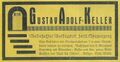 Werbung des ehemaligen Gustav-Adolf-Keller von 1924 <span class="smw-highlighter" data-type="8" data-state="inline" data-title="Hinweis" title="Urheber: Andreas BärLizenz: CC BY-SA 3.0"><span class="smwtticon note"></span><span class="smwttcontent">Urheber: Andreas Bär<br>Lizenz: CC BY-SA 3.0</span></span>