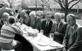 Georg Wölfel und weitere Gäste beim 65. Geburtstag vom OB Kurt Scherzer, Mai 1985 <span class="smw-highlighter" data-type="8" data-state="inline" data-title="Hinweis" title="Lizenz: Bildlizenz-Stadtarchiv"><span class="smwtticon note"></span><span class="smwttcontent">Lizenz: Bildlizenz-Stadtarchiv</span></span>