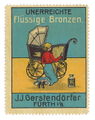 Reklamemarke Fa. J. J. Gerstendörfer