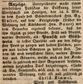 Zeitungsanzeige des Wirts <!--LINK'" 0:36--> bzgl. Wirtschaftseröffnung, Oktober 1848 <span class="smw-highlighter" data-type="8" data-state="inline" data-title="Hinweis" title="Lizenz: NoC-NC 1.0"><span class="smwtticon note"></span><span class="smwttcontent">Lizenz: NoC-NC 1.0</span></span>