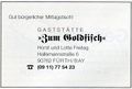Werbung Gaststätte <a class="mw-selflink selflink">Zum Goldfisch</a> Dez. 1998 im "<!--LINK'" 0:2-->" Nr. 33 <span class="smw-highlighter" data-type="8" data-state="inline" data-title="Hinweis" title="Urheber: Zum GoldfischLizenz: CC BY-SA 3.0"><span class="smwtticon note"></span><span class="smwttcontent">Urheber: <a class="mw-selflink selflink">Zum Goldfisch</a><br><br>Lizenz: CC BY-SA 3.0</span></span>
