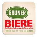 Bierdeckel der Brauerei Grüner <span class="smw-highlighter" data-type="8" data-state="inline" data-title="Hinweis" title="Urheber: Brauerei GrünerLizenz: CC BY-SA 3.0"><span class="smwtticon note"></span><span class="smwttcontent">Urheber: <a class="mw-selflink selflink">Brauerei Grüner</a><br><br>Lizenz: CC BY-SA 3.0</span></span>