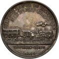 Medaille der Ludwigsbahn zu ihrem 25-jährigen Jubiläum 1860. Avers <span class="smw-highlighter" data-type="8" data-state="inline" data-title="Hinweis" title="Urheber: unbekanntLizenz: CC BY-SA 3.0"><span class="smwtticon note"></span><span class="smwttcontent">Urheber: unbekannt<br><br>Lizenz: CC BY-SA 3.0</span></span>